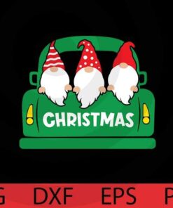 Christmas , Gnomes in car , Christmas gnomes bundle, Happy Christmas day, Cute sweet Funny Gnomes Customizable Layered Svg, Svg Eps Png Dxf