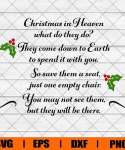 Christmas In Heaven, Christian Christmas, Christian, Jesus , Svg Eps Png Dxf