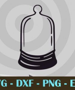 Christmas Jar and Snow Globe Customizable Layered Svg, Svg Eps Png Dxf