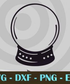 Christmas Jar and Snow Globe Customizable Layered Svg, Svg Eps Png Dxf