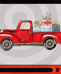 Christmas red truck with awards,merry christmas, Happy Christmas Christmas Truck X-mas, Christmas Day, Cute Christmas Gift, Customizable PNG