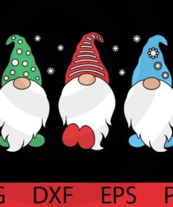 Christmas snow winter, Cute sweet awesome Funny Gnomes Customizable Layered Svg, Svg Eps Png Dxf