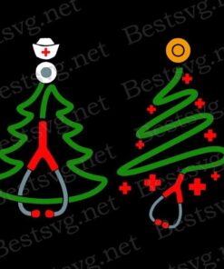 Christmas Tree, Nurse Christmas, Christmas Gift, Nurse Lover , Svg Eps Png Dxf