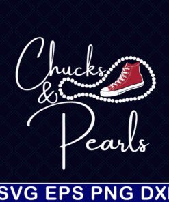 Chucks and Pearls 2021, Black Girl Magic Red Gift,Kamala Harris's Iconic Style,Inspires Women,Inauguration Day 2021 Layered Svg, Svg Eps Png Dxf