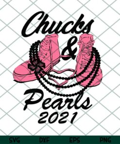 Chucks and pearls 2021 Trending Customizable Layered Svg, Svg Eps Png Dxf