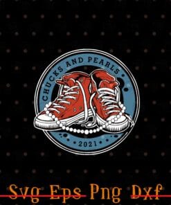 Chucks and Pearls, Vintage Converse, Red Converse, Inauguration 2020, Kamala Harris, politics, Vice President,Election 2020 Layered Svg, Svg Eps Png Dxf