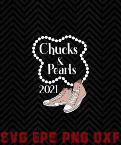 Chucks and Pearls,2021 Harris Biden, Sororities Perfect, Gift Line Sisters, Pearl Ring, Converse Beige Colour Layered Svg Eps Png Dxf