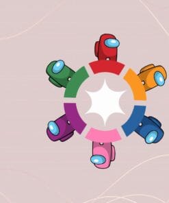 Circle Impostors, Among Us Characters, Bundle Among Us, Among Us Lovers, Gift for Among Us Player,game,Layered Svg Eps Png Dxf