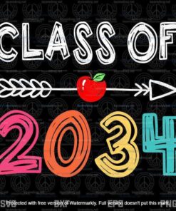 Class Of 2034, Pre K Graduate Preschool Graduation, Teacher Svg, Customizable Layered Svg, Svg Eps Png Dxf