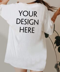 Comfort Colors C1717 White Shirt - Back of Shirt Mockup- White Shirt- Model Mockup- Unisex Sizing- Model Mock up Tee - Size Chart