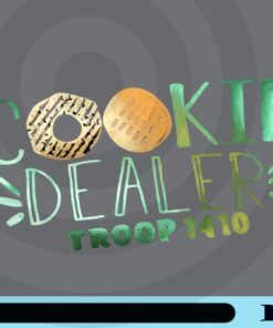 Cookie Dealer Troop 1410, Cookie Mom, Scout Mom, Troop Leader, Girls Cookie Customizable Png