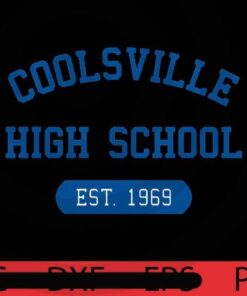 Coolsville High school 1969 Vintage, Halloween, Halloween Theme, Halloween Gift, Halloween 2021, 2021 Halloween, Scary Cute Awesome Art, Funny Gift, Halloween Art, Customizable PNG