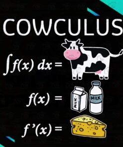 Cowculus, Animal Lovers , Cow calculus Cowculus, Cute Cow Layered Svg, Svg Eps Png Dxf