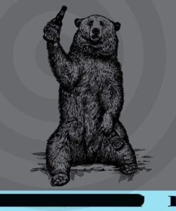 Craft Beer Shirt, Drinking Buddies Beer Drinking Bear, Grizzly Bear Shirt, California, Homebrew Lover, Beer Festival, Gift for Fathers Day Customizable PNG
