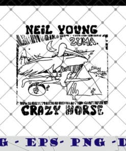 Crazy Horse Music Rock Band, Neil Young and Crazy Horse, Music Album Zuma, Studio Album, music, Layered SVG, DXF, PNG, EPS