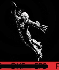 Creature from the Black Lagoon, Film, Movie, Halloween, Halloween Theme, Halloween Gift, Halloween 2021, 2021 Halloween, Scary Cute Awesome Art, Funny Gift, Halloween Art, Customizable PNG