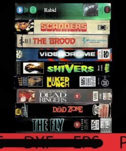 Cronenberg VHS collection, Happy Halloween 2021, 2021 Halloween, Halloween, Halloween Theme, Halloween Art, Halloween Gift, Customizable PNG