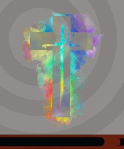 Cross of Jesus, Christians, Christianity, Religions, Galaxy Color, Colorful Cross Customizable Png