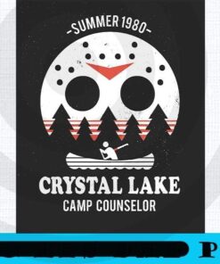 Crystal Lake Camp Counselor Sticker, Happy 2021 Halloween, Halloween Day, Scary Halloween, horror Art Customizable PNG