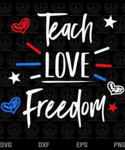 Cute 4th of July Teacher Red White and Blue Design Independence day 2021 Layered Svg, Svg Eps Png Dxf