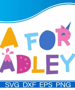 Cute A For Adley Cute, Adley , Ft. Popular youtubers Adley, Shonduras, Jenny and Niko Bear Svg, Dxf, Eps, Png