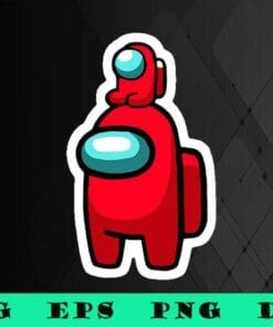 Cute Among Us Mom, Among Us Red, You Among Me My Son And Us, Cute Gift for Mothers Day, video game,SVG PNG DXF, EPS, PDF