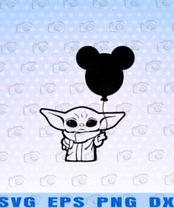 Cute Baby Yoda, Star Wars , Baby Alien, Star Wars Disney, Yoda, Star Wars Yoda Layered Svg Eps Png Dxf