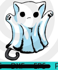 Cute Boo Ghost Cat , Halloween, Halloween Art, Funny, Trending, Cute, Scary, Cute Halloween, Cute Art, Funny art, scary Art, 2021 halloween, 2021 halloween gift, halloween theme, man gift, woman gift, Customizable PNG