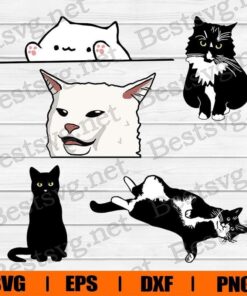 Cute Cat, Cat Face, Cat Lover, Cat SVG, Svg Eps Png Dxf