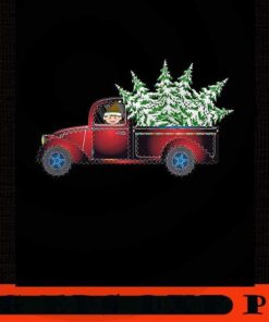 Cute Christmas Elf Riding Monster Truck , Happy Christmas Christmas Truck X-mas, Christmas Day, Cute Christmas Gift, Customizable PNG