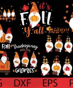 Cute funny Hello love fall, Fall Gnomes autumn Bundle Customizable Layered Svg, Svg Eps Png Dxf