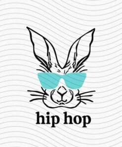 Cute Hipster Easter Boys, Hip Hop Boy, Funny Bunny, Cute Easter Boys Gift, Love Bunny, Bunny with Glasses, Cool Bunny, SVG PNG DXF, EPS, PDF