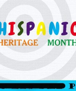 Cute Hispanic wording , National Hispanic Heritage Month, Spain, Mexico, The Caribbean, Central and South America Language Culture Customizable PNG