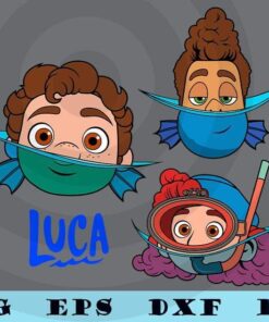 Cute Luca, Alberto, Giulia, Luca svg, Alberto SVG, Luca clipart, Luca Trending, Disney Cartoon, Customizable Layered Svg, Svg Eps Png Dxf