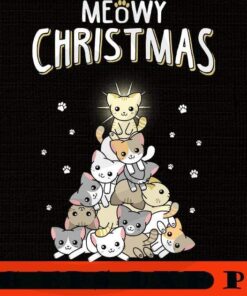 Cute Meowy Christmas Classic , Merry Christmas, Christmas Day, Christmas Cat Customizable PNG