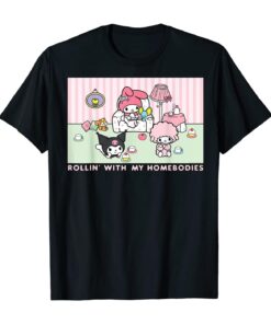 Cute My Melody and Kuromi Rollin with my Homebodies, My Melody, Kuromi, Kawaii, Sanrio, Dezinen Antagonis, cartoon, Layered Svg, Svg Eps Png Dxf