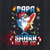 Cute Papa Shark Ho Ho Ho Christmas Svg, Christmas Svg, Papa Shark Svg, dad, Shark Christmas Svg, Layered SVG, DXF, PNG, EPS