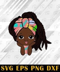 Cute Peekaboo girl, Afro princess, long braids and long dreads, African Girl, afro puff Princess, Black History Month, Black people,SVG PNG DXF, EPS, PDF