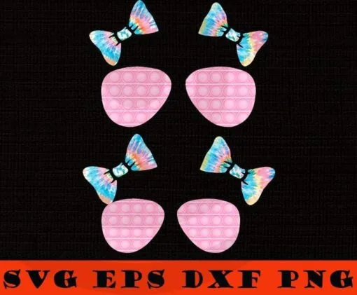 Cute Pop It color trending Svg Eps Png Dxf