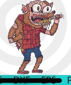Cute scary Werewolf , Halloween 2021 art, Halloween, Halloween Theme, Scary Halloween Gift, Customizable PNG