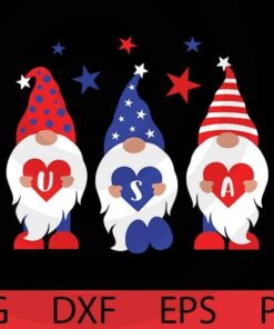 Cute USA gnome , Patriotic Gnomies, 4th Of July Gnomies, Independence Day Art Customizable Layered Svg, Svg Eps Png Dxf