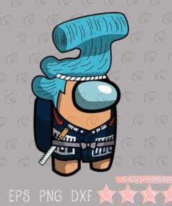 Cute Wano Kuni Franky Among Us, One Piece Lovers, Among Us, Franky Cosplay, game, Among Us x One Piece, Layered Svg Eps Png Dxf