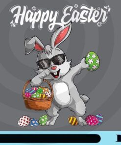 Dabbing Rabbit, Easter Day, Eggs, Dab Boys Girls Kid gift bunny, Happy Easter Png, Easter Bunny Customizable Png
