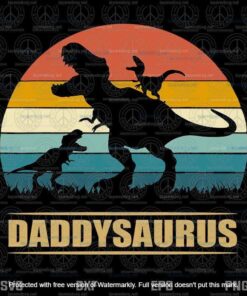 Daddy Dinosaur Daddysaurus, Funny Father's Day, Fathers Day Svg, Family Saurus Svg, Layered Svg, Svg Eps Png Dxf