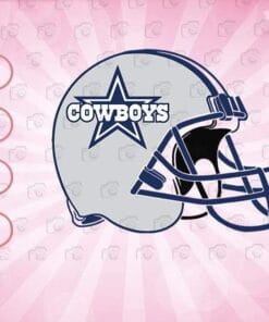 Dallas Cowboys Football Helmet SVG Design For Cricut Silhouette, NFL Svg, Cowboys Svg, Football Lovers, SVG PNG DXF, EPS, PDF