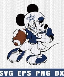 Dallas Cowboys Football Mickey , Cowboys, NFL, Football Lover, Sport, Mickey Mouse Disney Super Bowl, Dallas Cowboys, Cowboys Mickey Mouse, Cowboys Logo Layered Svg Eps Png Dxf