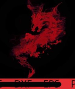 dark red dragon art, Halloween 2021, Halloween, Halloween Theme, Scary Halloween Art, Halloween Gift, Customizable PNG