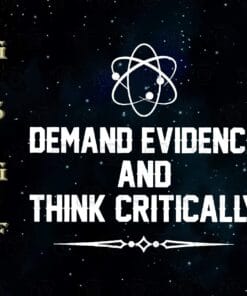 Demand Evidence And Think Critically, Science Lover, Gift For Scientists, Layered SVG, DXF, PNG, EPS