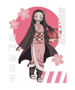 Demon Slayer, Kamado Nezuko, Kamado Tanjiro's Demon Sister, Sakura, Kimestu No Yaiba, Manga, Japanese Animated, Customizable Png