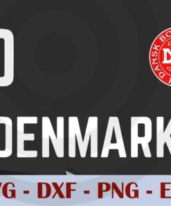 Denmark Soccer Jersey 2020 2021 Euros Danish Football Team sport men T-Shirt Customizable Layered Svg, Svg Eps Png Dxf